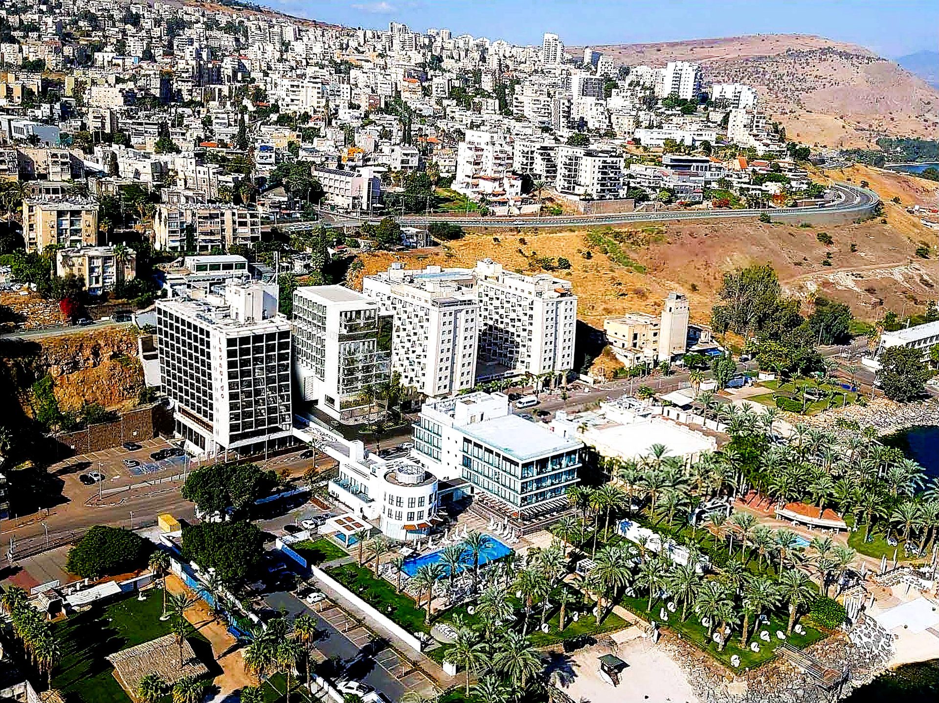 מלון טבריה - מבט אווירי